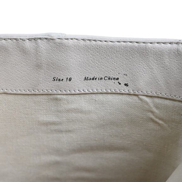 Dolce Vita Womens 10 Ulyses Platform Bootie in Ivory Leather NEW - Picture 8 of 10